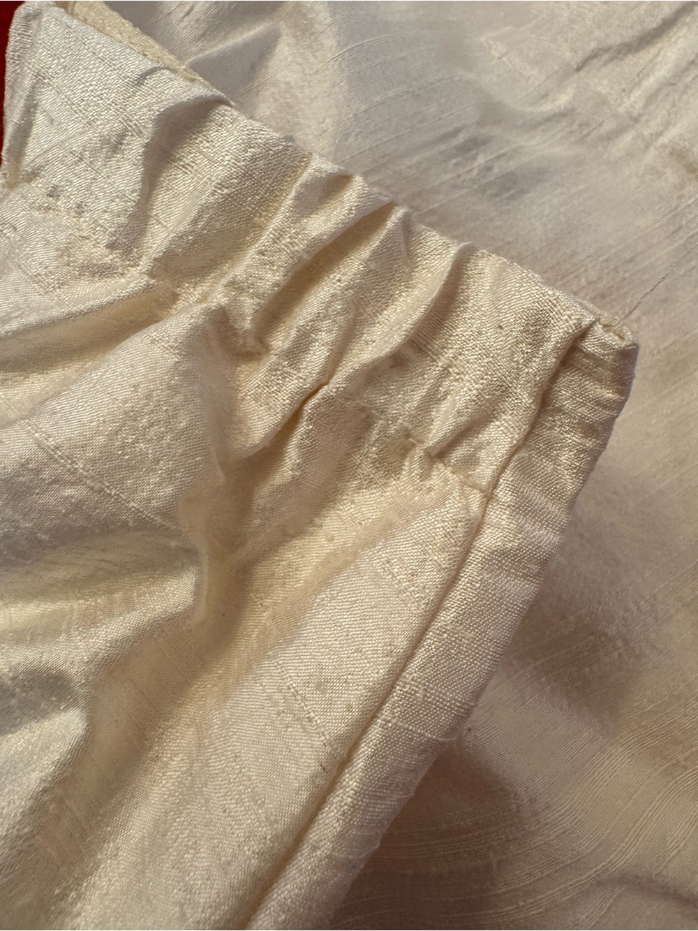 Vtg 90s Watters & Watters Silk Peplum Skirt Suit Cream Ivory Bridal Off Shoulder - Picture 11 of 15